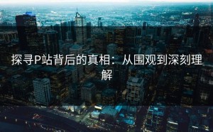 探寻P站背后的真相：从围观到深刻理解