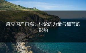 麻豆国产再燃：讨论的力量与细节的影响